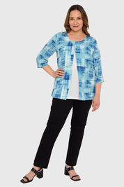 Blusa Mujer Crep Abertura Calipso
