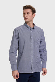 Camisa Hombre Cuadros Negro