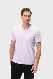 Polera Hombre Casual Básica Lavanda