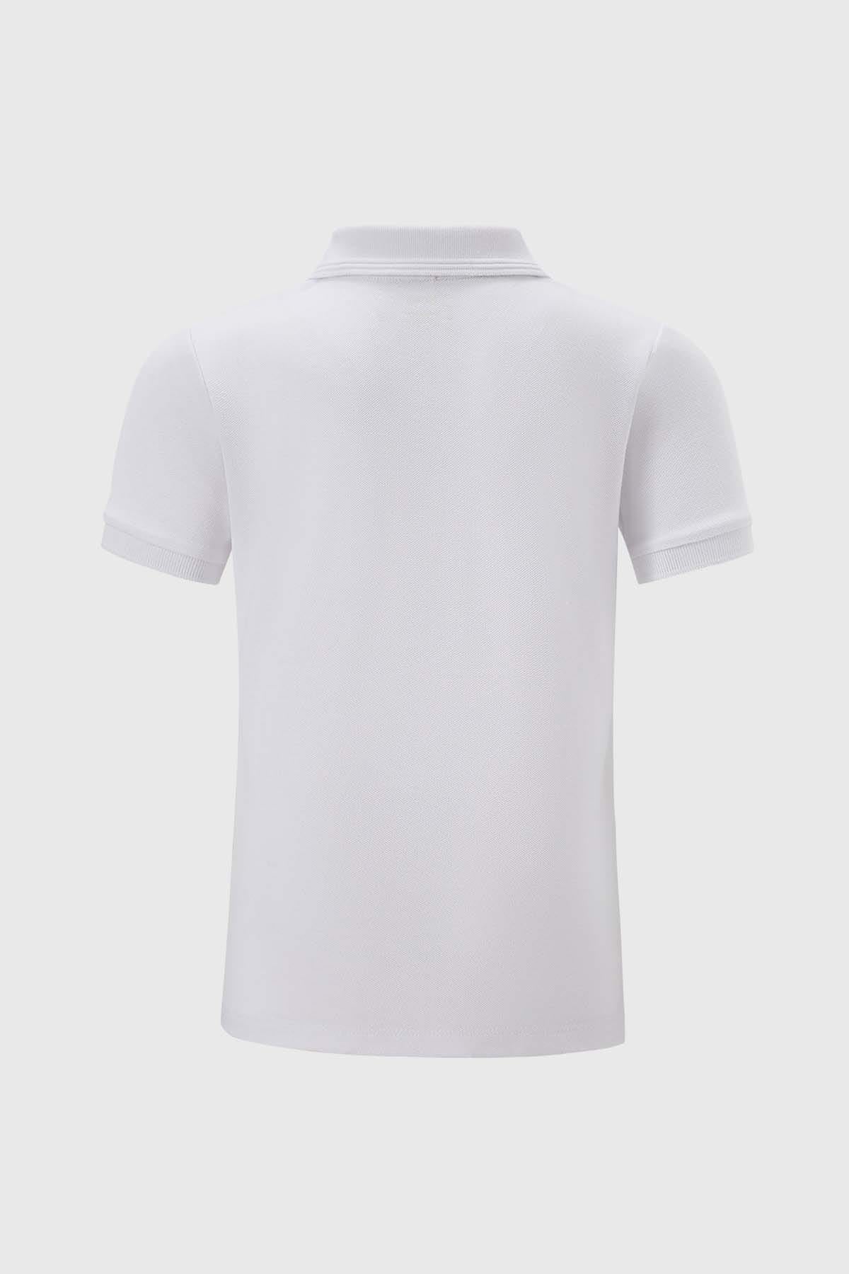 Polera Niño Piqué Básica Blanco