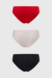 Calzón Mujer Bikini Tripack Palo Rosa