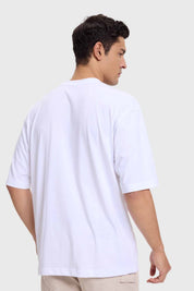 Polera Hombre Estampado Blanco