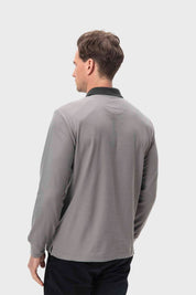 Polera Hombre Franja Gris