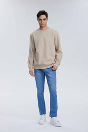 Polerón Hombre Básico Beige