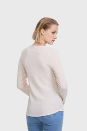 Polera Mujer Crep Textura Arena