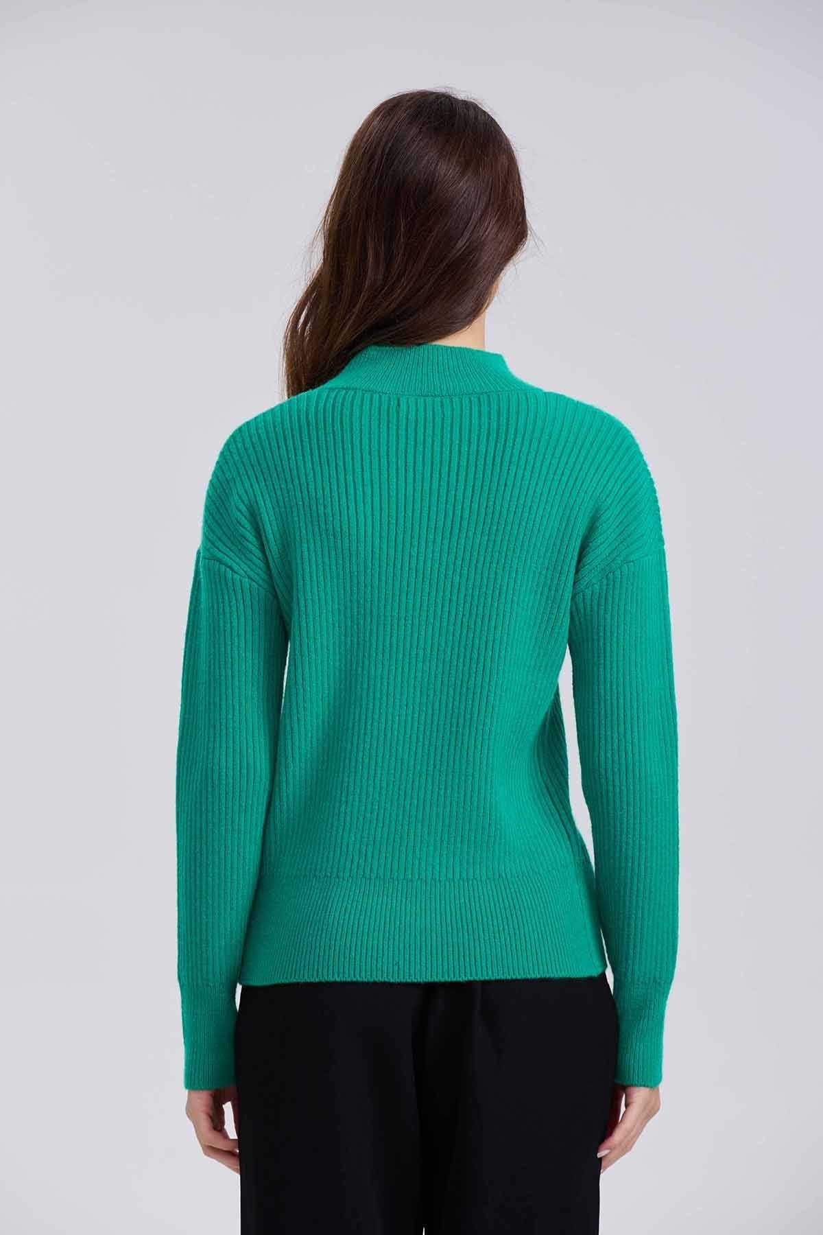 Sweater Mujer Chenille Verde