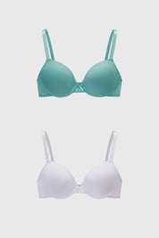 Sostén Mujer Bipack Básico Aqua