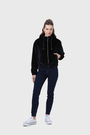 Chaqueta Mujer Polar Negro