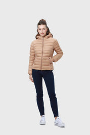 Parka Mujer Corta Plummy Camel
