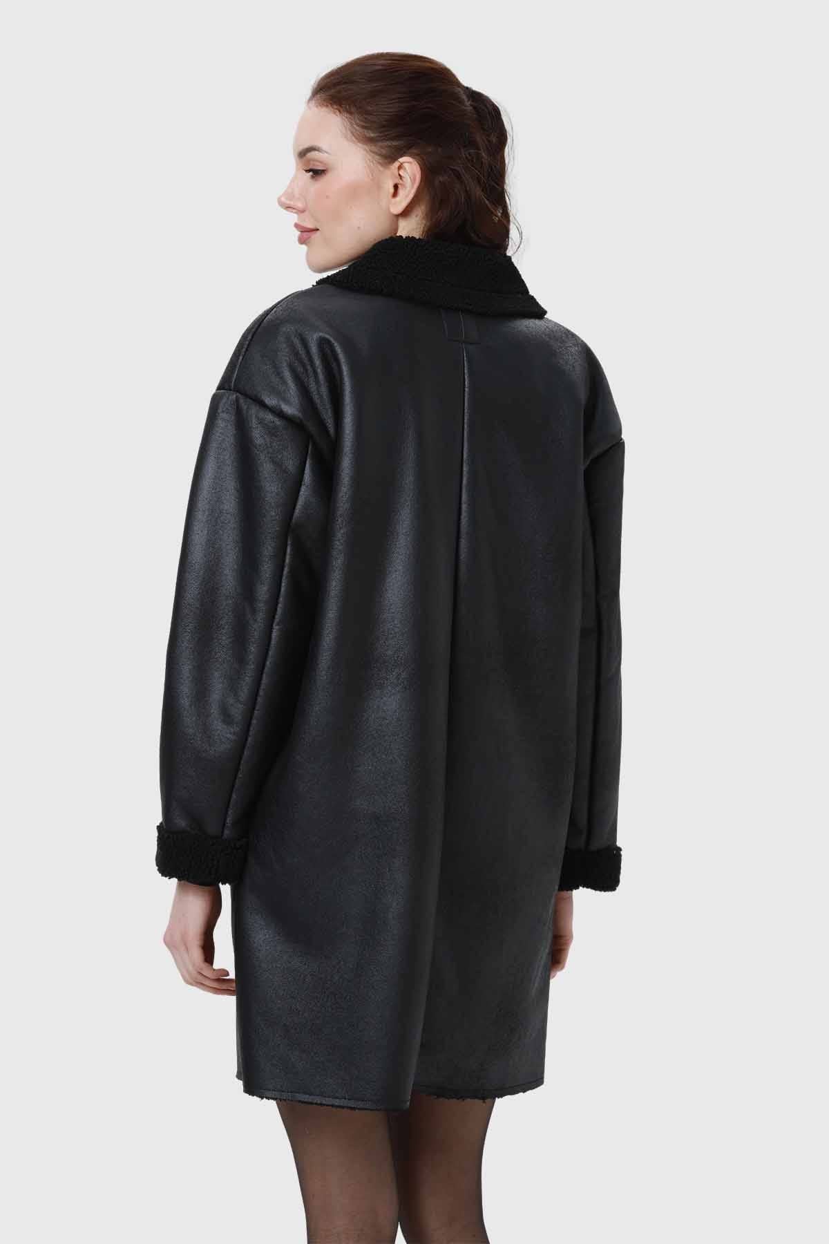 Abrigo Mujer Bonded Chiporro Negro