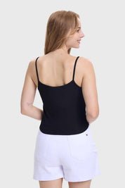 Polera Peto Mujer Pabilo Crop Negro