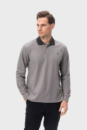 Polera Hombre Franja Gris