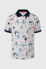 Polera Niño Estampada Azul