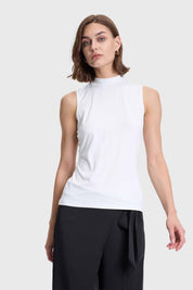 Polera Mujer Elasticada Crudo