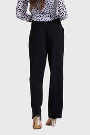 Pantalón Mujer Semi Recto Negro