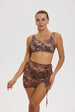 Falda Mujer Ajuste Lateral Beige