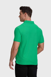 Polera Hombre Piqué Básica Verde