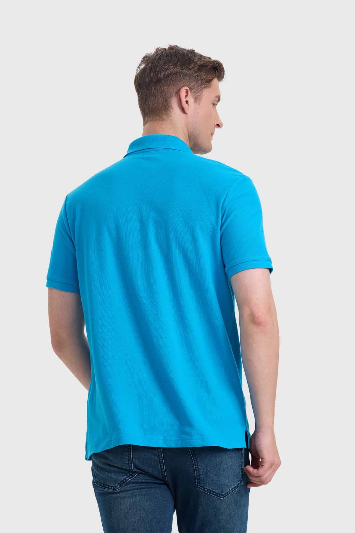 POLERA HOMBRE BÁSICA PIQUE LISA CALIPSO