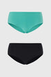 Calzón Mujer Bipack Pantaleta Algodón Aqua