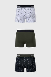 Boxer Hombre Tripack Verde