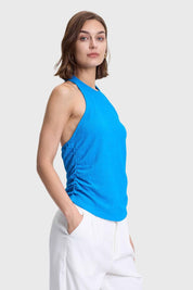 Polera Mujer Texturizada Azul