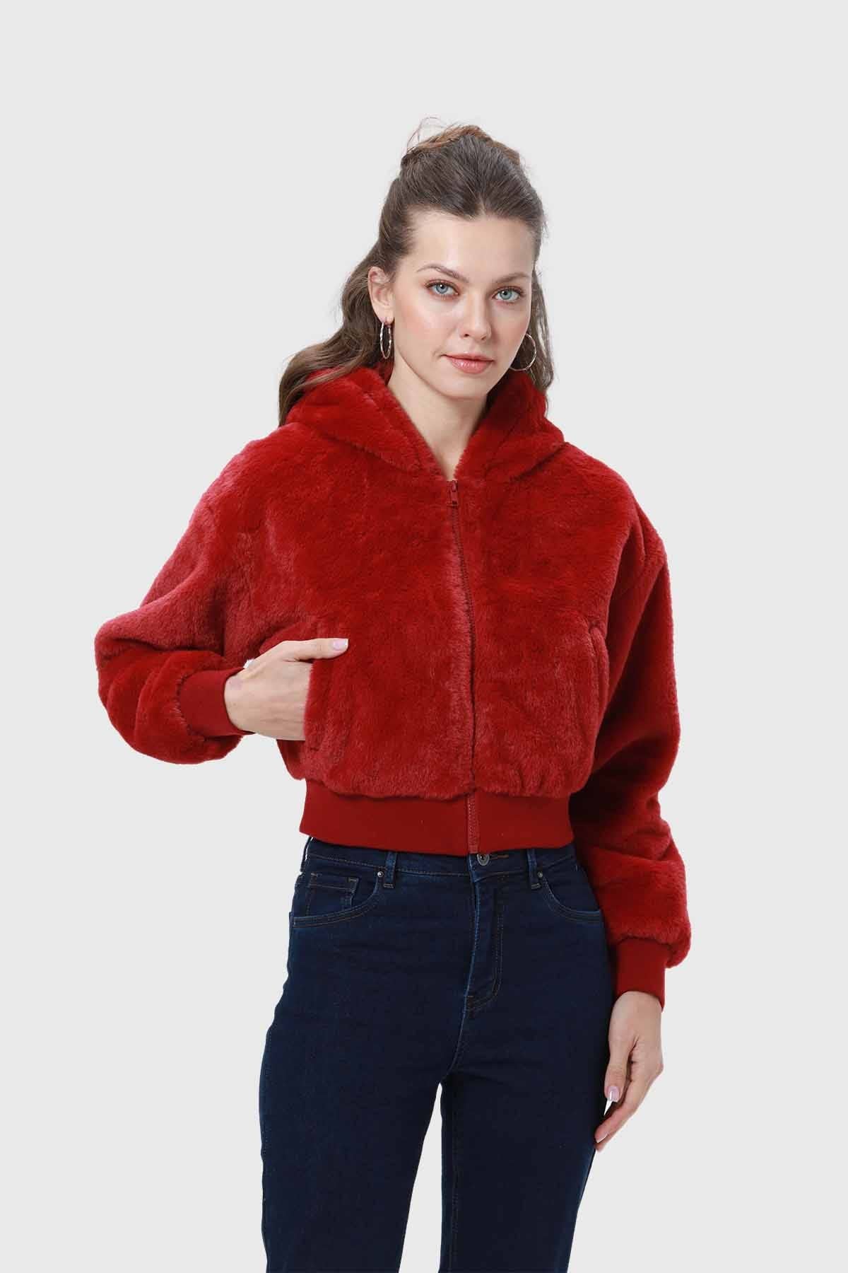 Polar Mujer Crop Pretina Rojo