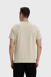 Polera Hombre Con Bolsillo Beige
