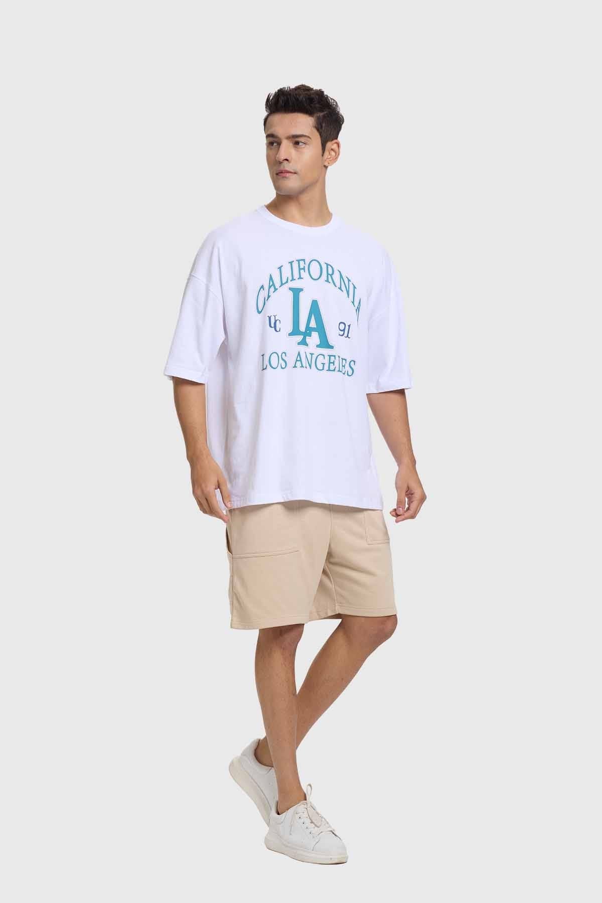 Polera Hombre College Blancoii
