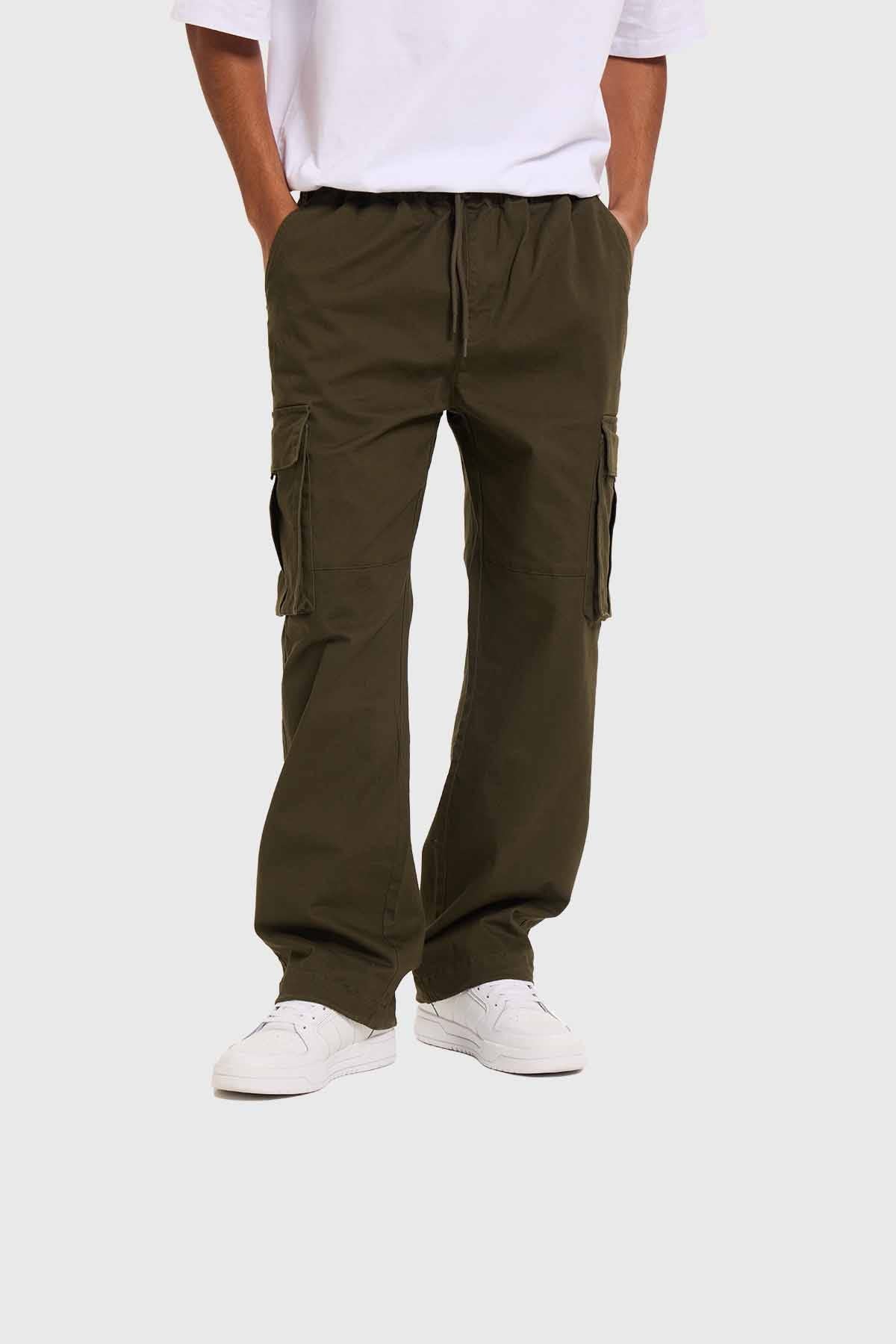 Pantalón Hombre Jogger Cargo Verde