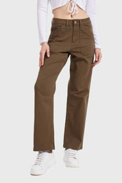 Jeans Mujer Recto Verde