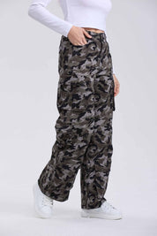 Pantalón Mujer Cargo Militar Verde