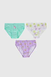 Calzón Niña Tripack Niña Print Lila