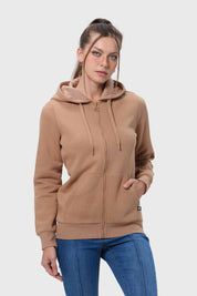 Polerón Mujer Hoodie Camel