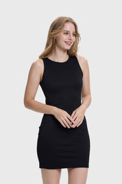 Vestido Mujer Abertura Espalda Negro