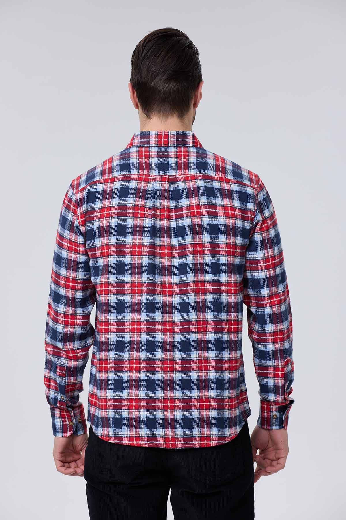 Camisa Hombre Franela Básica Rojo