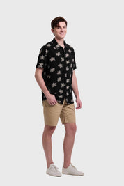 Camisa Hombre Mini Print Negro