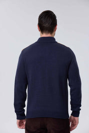 Sweater Hombre 3 Botones Azul
