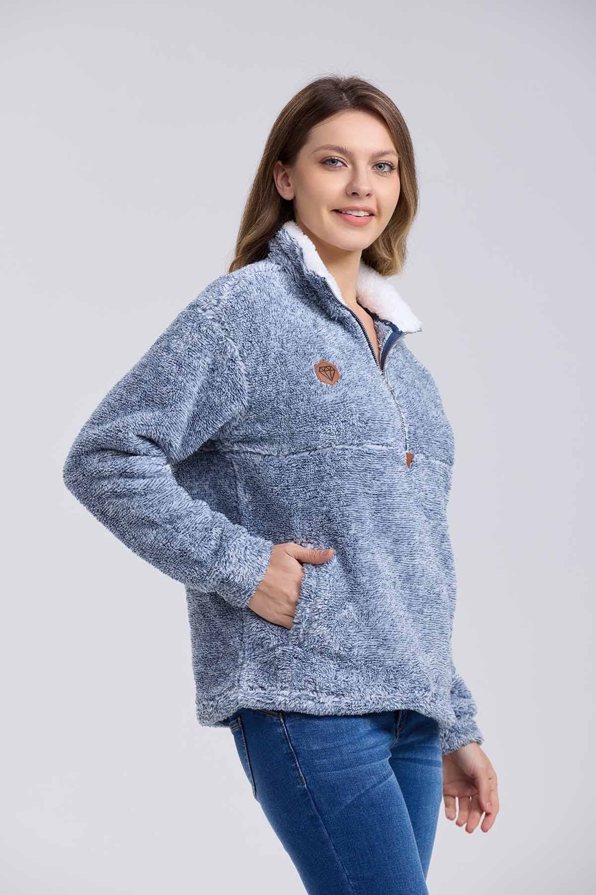 Polar Mujer Medio Celeste Melange
