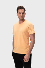 Polera Hombre Casual Básica Naranjo