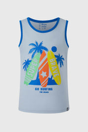 Polera Niño Print Azul