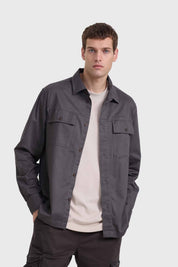 CAMISA HOMBRE OVER SHIRT NEGRO