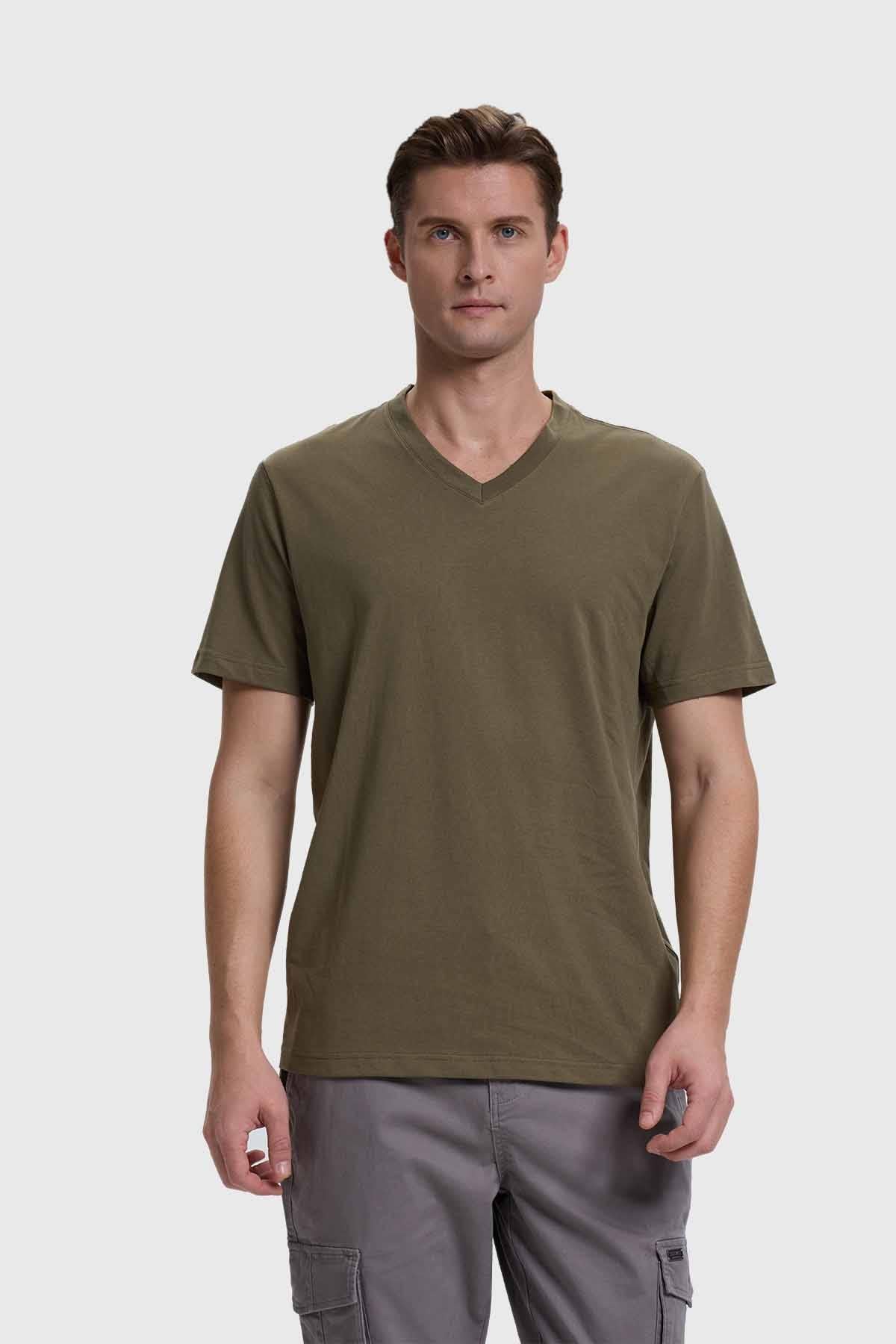 Polera Hombre Casual Básica Verde