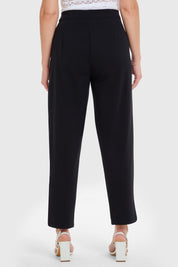 Pantalón Mujer Pinzas Negro