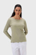 Polera Mujer Rib Verde