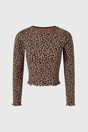 POLERA NIÑA HOMBRO DESCUBIERTO BEIGE