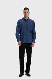 Camisa Hombre Fantasía Azul