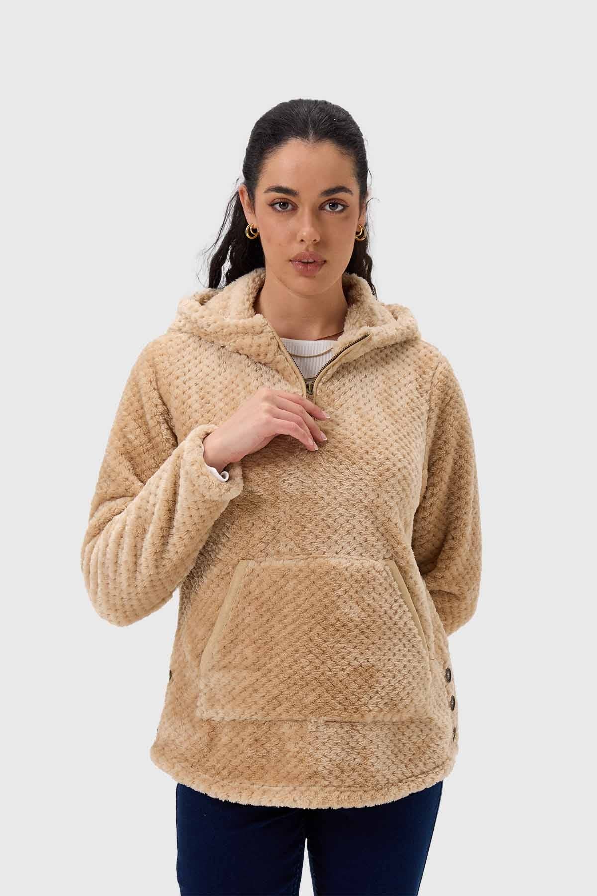 Polar Mujer Básico Beige