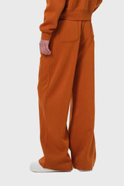 Pantalón Buzo Niña Pierna Ancha Camel