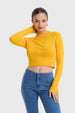 Sweater Mujer Aplicación Mostaza