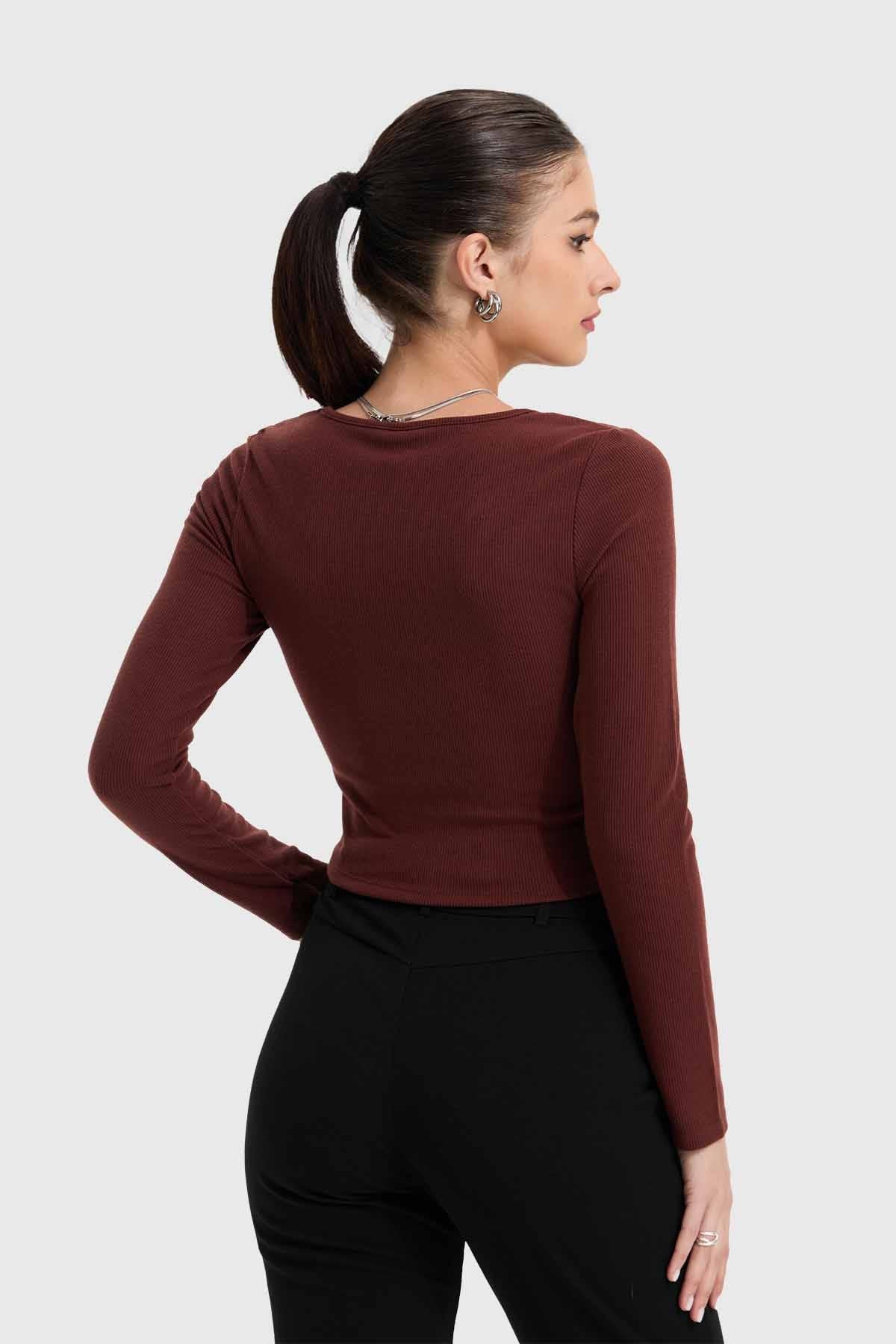 Polera Mujer Café